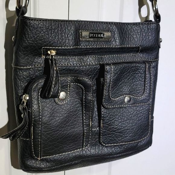Rosetti Bags Rosetti Black Pebbled Faux Leather Crossbody Poshmark